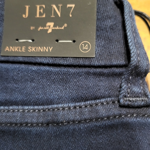 NWT 7 For All Mankind Jen7 Ankle Skinny darkwash sculpting stretch denim… - Picture 8 of 8